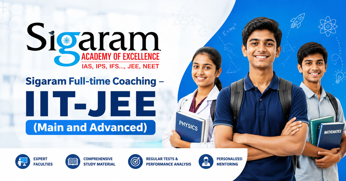 Sigaram Full-time Coaching for NEET-UG, AIIMS and JIPMER Coaching